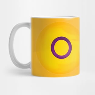 Intersex  pride flag colours circular sphere Mug